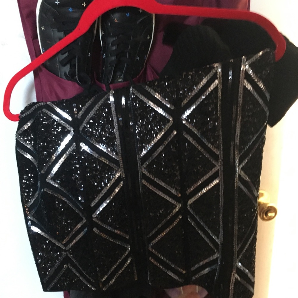 Black Sequin skirt